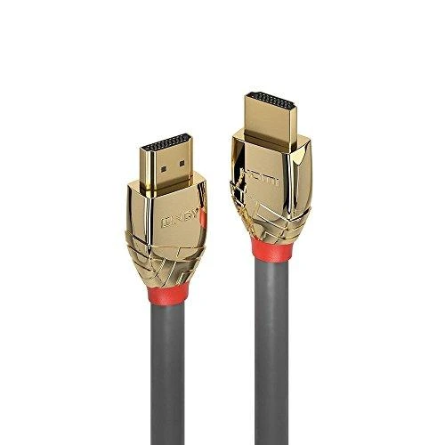 Lindy HDMI 2.0 didelės spartos M/M 5m pilka/auksinis