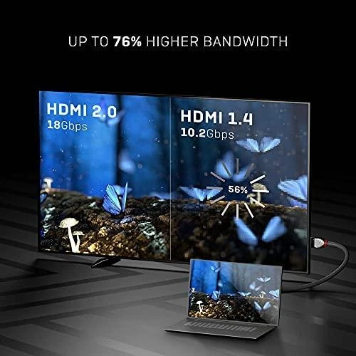 Lindy CROMO didelės spartos HDMI kabelis. M/M. Sidabrinis. 5,0 m.