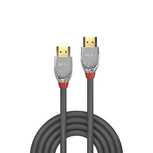 Lindy CROMO didelės spartos HDMI kabelis. M/M. Sidabrinis. 5,0 m.