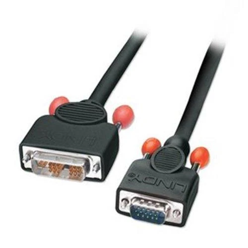 Lindy DVI-A - D-Sub (VGA) kabelis 1m juodas (41195)
