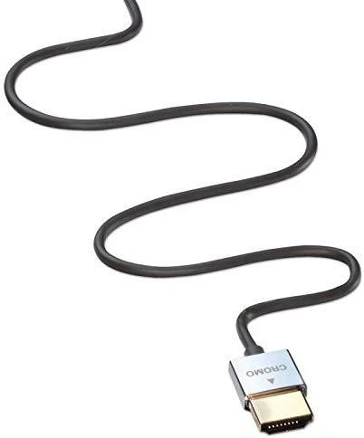 HDMI Laidas - LINDY CROMO Plonas Didelės Spartos HDMI Laidas su Ethernet, 1 m, Juodas
