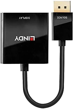 Adapteris - LINDY DisplayPort į DVI-D Aktyvus Adapteris Konverteris, 1920x1080@60Hz, 160mm, Juodas