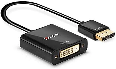 Adapteris - LINDY DisplayPort į DVI-D Aktyvus Adapteris Konverteris, 1920x1080@60Hz, 160mm, Juodas