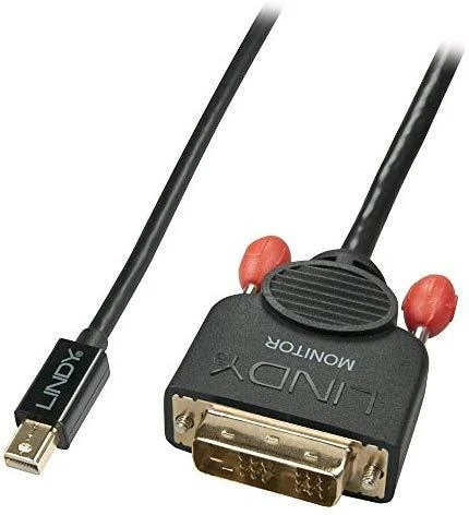 Adapteris - LINDY Mini DisplayPort į DVI Adapteris, 3 m, Juodas