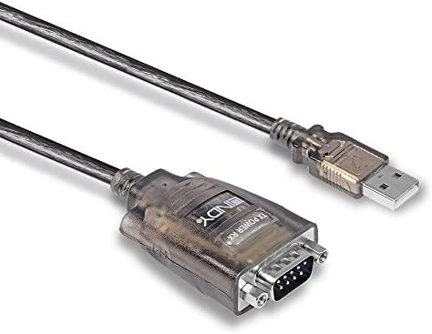 Adapteris - LINDY USB į Konverterį su COM, 1.1 m, Juodas