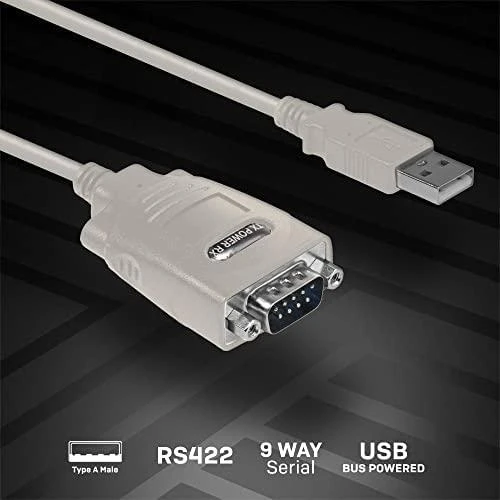 USB Adapteris - LINDY USB į Serial RS422 Konverteris, 12Mbps, Pilnas Duplex, 1 m, Rudas