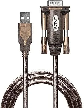 Adapteris - LINDY USB į Serijinį Konverterį Lite Adapteris, Juodas