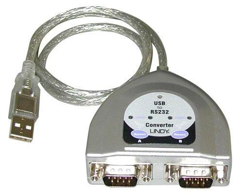 Lindy Adapteris - FTDI 2 prievadų nuoseklusis keitiklis 12 Mbps, 0°C iki 40°C