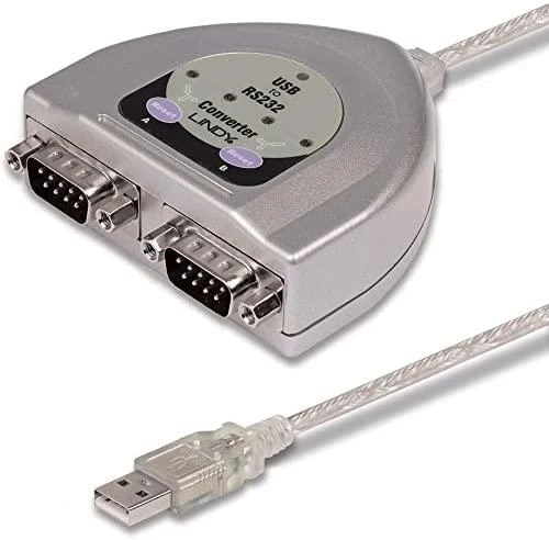 Lindy Adapteris - FTDI 2 prievadų nuoseklusis keitiklis 12 Mbps, 0°C iki 40°C