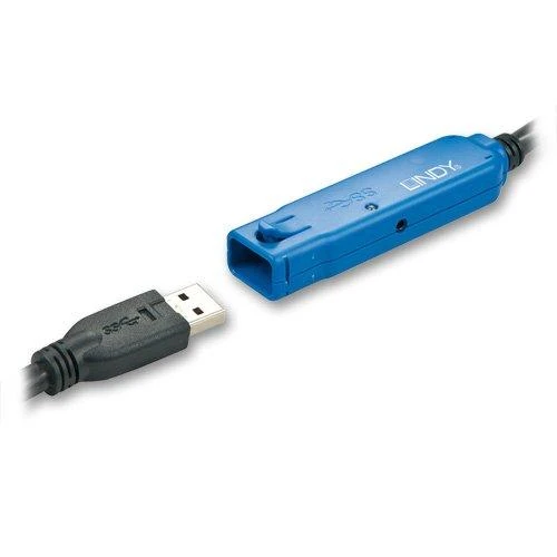 USB Prailginimo Laidas - LINDY USB 3.0 Prailginimo Laidas Pro Extend Type M/F, 8 m, Juodas