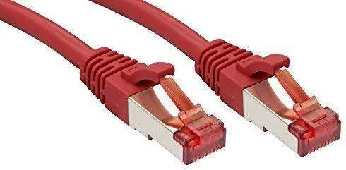Tinklo Kabelis - LINDY Cat.6 S/FTP Tinklo Kabelis, RJ45, M/M, 250MHz, 27AWG, 1 m, Raudonas
