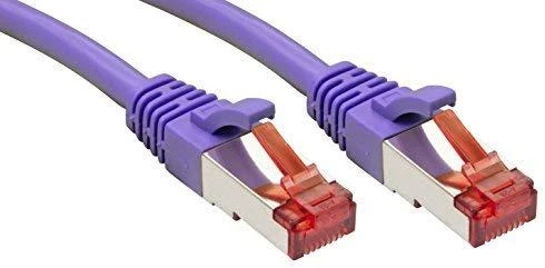 Tinklo Kabelis - LINDY 3m Cat.6 S/FTP 250MHz Varis RJ45 M/M Purpurinis