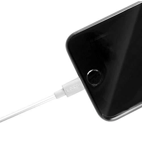 Kabelis - LINDY USB Type A į Lightning kabelis 3m 480Mbps baltas