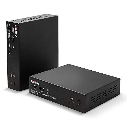 KVM Ilgintuvas - LINDY HDBaseT Cat.6 Dvigubas HDMI, USB, IR ir RS-232 KVM Ilgintuvas 100 m 1920x1080@60Hz