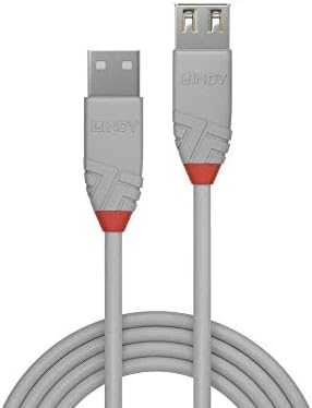 USB Prailginimo Laidas - LINDY Anthra Line USB 3.2 M/F Laidas, 5Gbps, 2 m, Juodas
