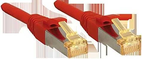 Tinklo Kabelis - LINDY RJ45 S/FTP LSZH Tinklo Kabelis, Cat.6A Kištukas, Cat.7 Neapdirbtas Kabelis, 1.5 m, Raudonas