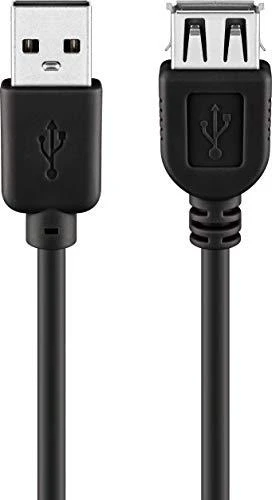 Wentronic TECHLY 686221 Techly Hi-Speed USB 2.0 ilgintuvas A-A M/F 30cm juodas