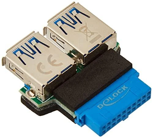Delock Adapteris 19 kontaktų USB 3.0 ir 2x USB-A 3.0 (65324)
