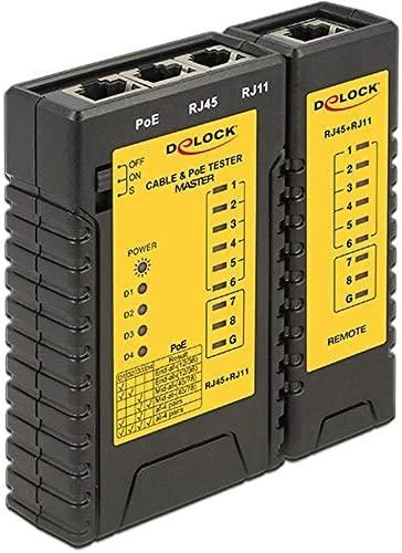 Delock Cable Tester RJ45 / RJ12 / PoE