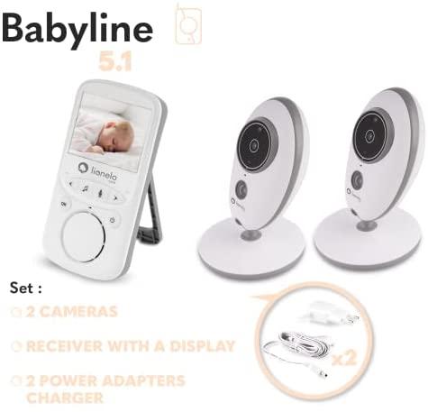 Mobili auklė Lionelo Babyline 5.1, balta