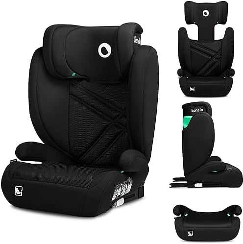 Automobilinė kėdutė Lionelo Hugo i-Size, 15-36 kg, Juodas Carbon