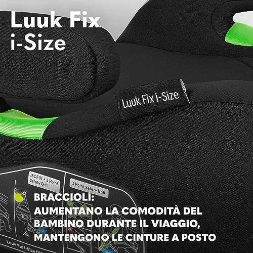 LIONELO automobilinė kėdutė Luuk Fix i-i-size juoda anglies pluoštas