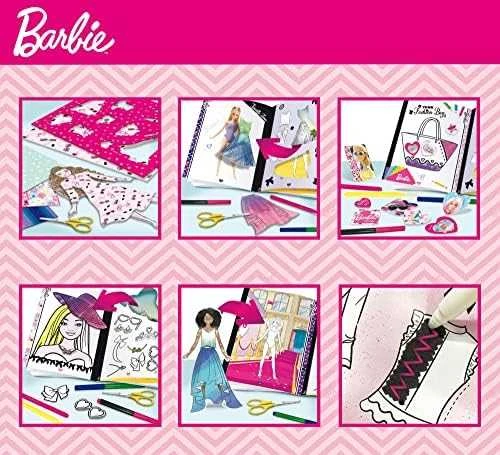 Lisciani Vaikiškas Barbie mados dizaino rinkinys su pieštukais