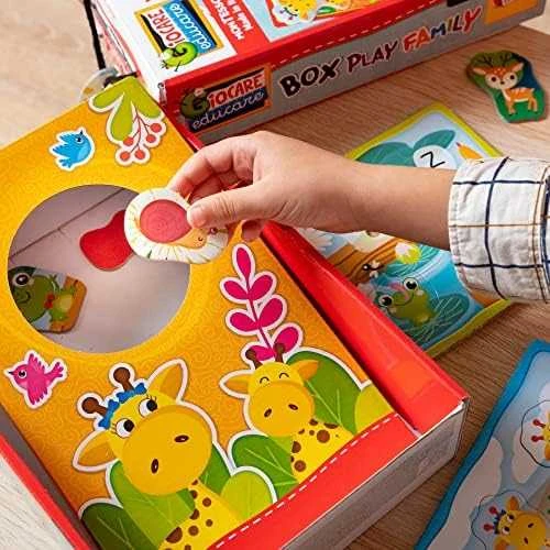 Lisciani Montessori kūdikio dėžutės žaidimas – laimingi gyvūnai