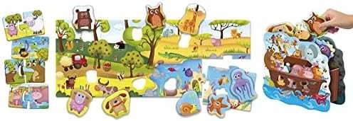 Dėlionė Dante Carotina Baby logic 3D gyvūnai 92536 LISCIANI