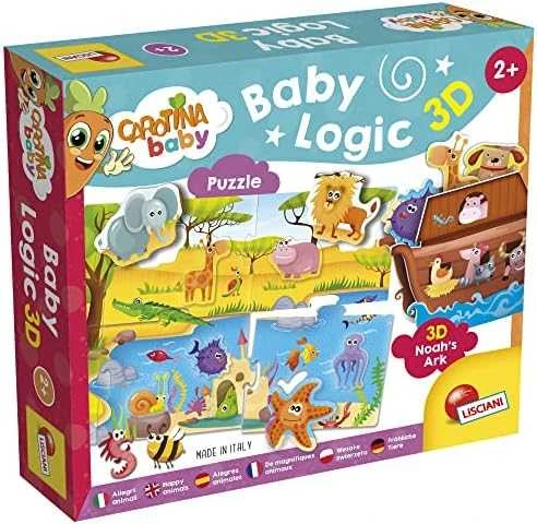 Dėlionė Dante Carotina Baby logic 3D gyvūnai 92536 LISCIANI