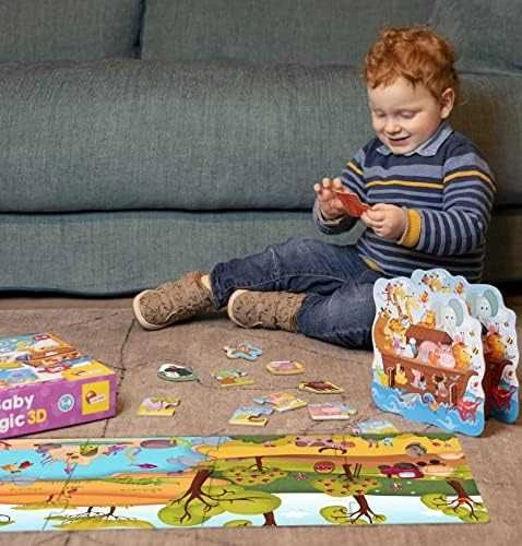 Dėlionė Dante Carotina Baby logic 3D gyvūnai 92536 LISCIANI