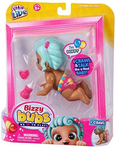 Swirl® Moose Little Live Bizzy Bubs Šliaužiojanti lėlytė Poppy, 1 serija