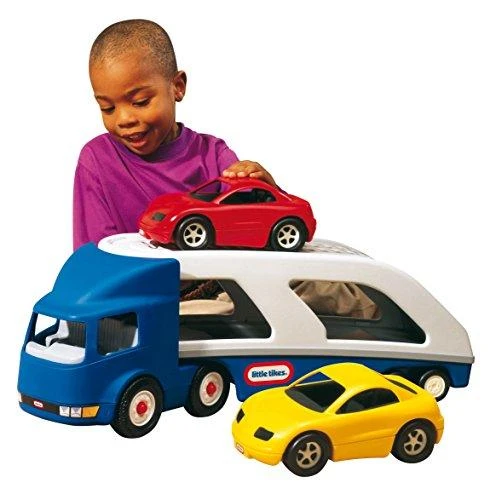 Little Tikes Didelis automobilinis sunkvežimis su priekaba + du automobiliai