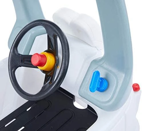 Paspiriama mašinėlė Little Tikes Cozy Coupe Policija (173790E3), balta