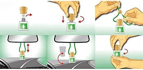 WUNDER-BAUM oro gaiviklio paruošimo instrukcija