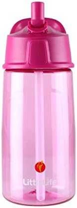 Vaikiška gertuvė Littlelife Flip Top Vanduo Bottle 550 ml - Rožinė