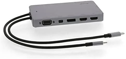 LMP prijungimo stotis USB-C Ekranas Dock 2 2 x HDMI; 1 x DisplayPort; 1 x Mini-DisplayPort; 1 x VGA; 1 x DVI; 1 x garso išvestis; 1 x Ethernet prievadas; 2 x USB 3.1 (Gen 1); 1 x USB-C