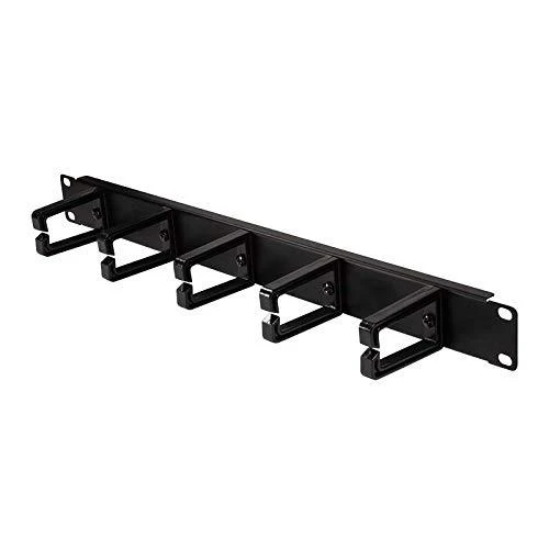 LOGILINK OR104B LOGILINK- 19 Kabelių valdymo juosta 1U su 5 sukamaisiais plastikiniais laikikliais, juodas