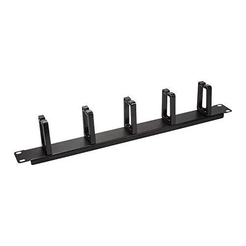 LOGILINK OR104B LOGILINK- 19 Kabelių valdymo juosta 1U su 5 sukamaisiais plastikiniais laikikliais, juodas