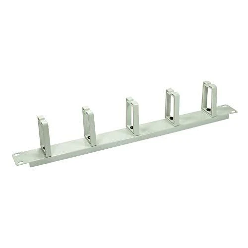 LOGILINK OR104G LOGILINK- 19 Kabelių valdymo juosta 1U su 5 pasukamais plastikiniais laikikliais, pilkas