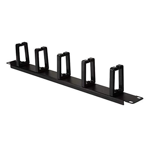 LOGILINK OR104B LOGILINK- 19 Kabelių valdymo juosta 1U su 5 sukamaisiais plastikiniais laikikliais, juodas
