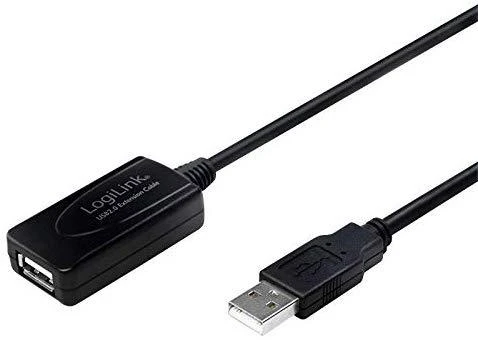LOGILINK UA0143 LOGILINK - USB 2.0 aktyvaus kartotuvo laidas, 10m