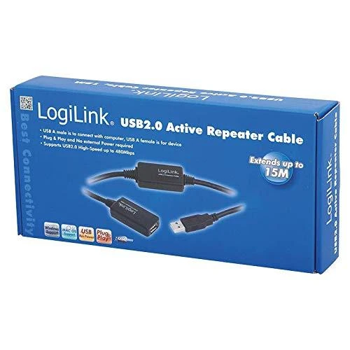 LOGILINK UA0145 LOGILINK - Kabelio kartotuvas USB 2.0 15m
