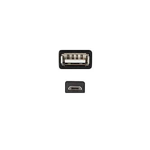 Logilink 0.2m USB 2.0 A/Micro-B 0.2 m, Juodas