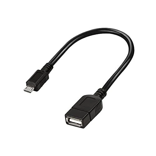 Logilink 0.2m USB 2.0 A/Micro-B 0.2 m, Juodas