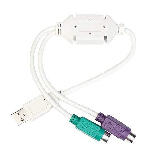 LogiLink Prisijungti | Adapteris USB prie PS/2 x2 :. | Pilkas | USB M | 2x Mini DIN 6 kontaktų FM | 0,2 m