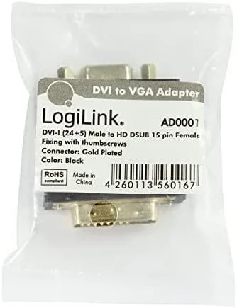 LOGILINK AD0001 LOGILINK - Adapteris VGA DSUB moteriškas - DVI-I vyriškas