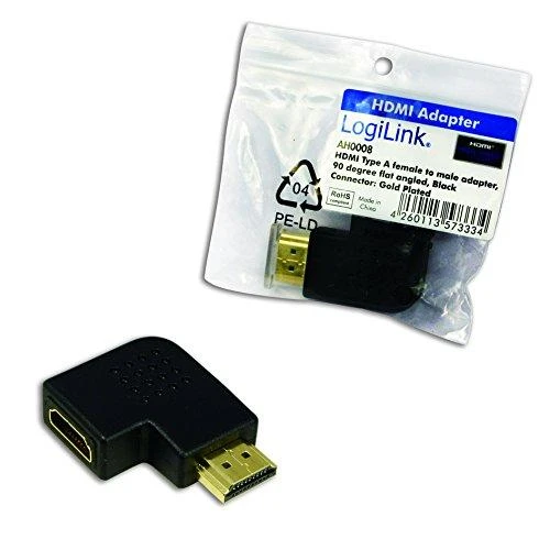 LOGILINK AH0008 LOGILINK - Kampinis moteriškas HDMI adapteris - HDMI kištukas