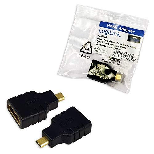 LogiLink AH0010 - HDMI D - HDMI A - Juodas