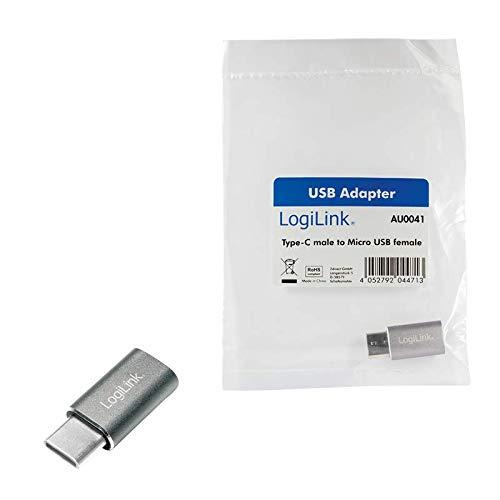 LOGILINK AU0041 LOGILINK - USB-C adapteris į Micro USB jungtį, sidabrinis